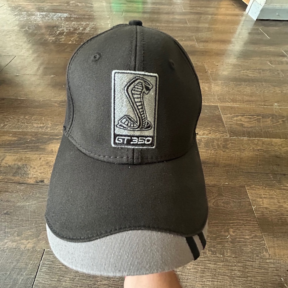 Ford Performance GT350 Shelby‎ Cobra Hat Black Grey Adjustable Strapback Cap